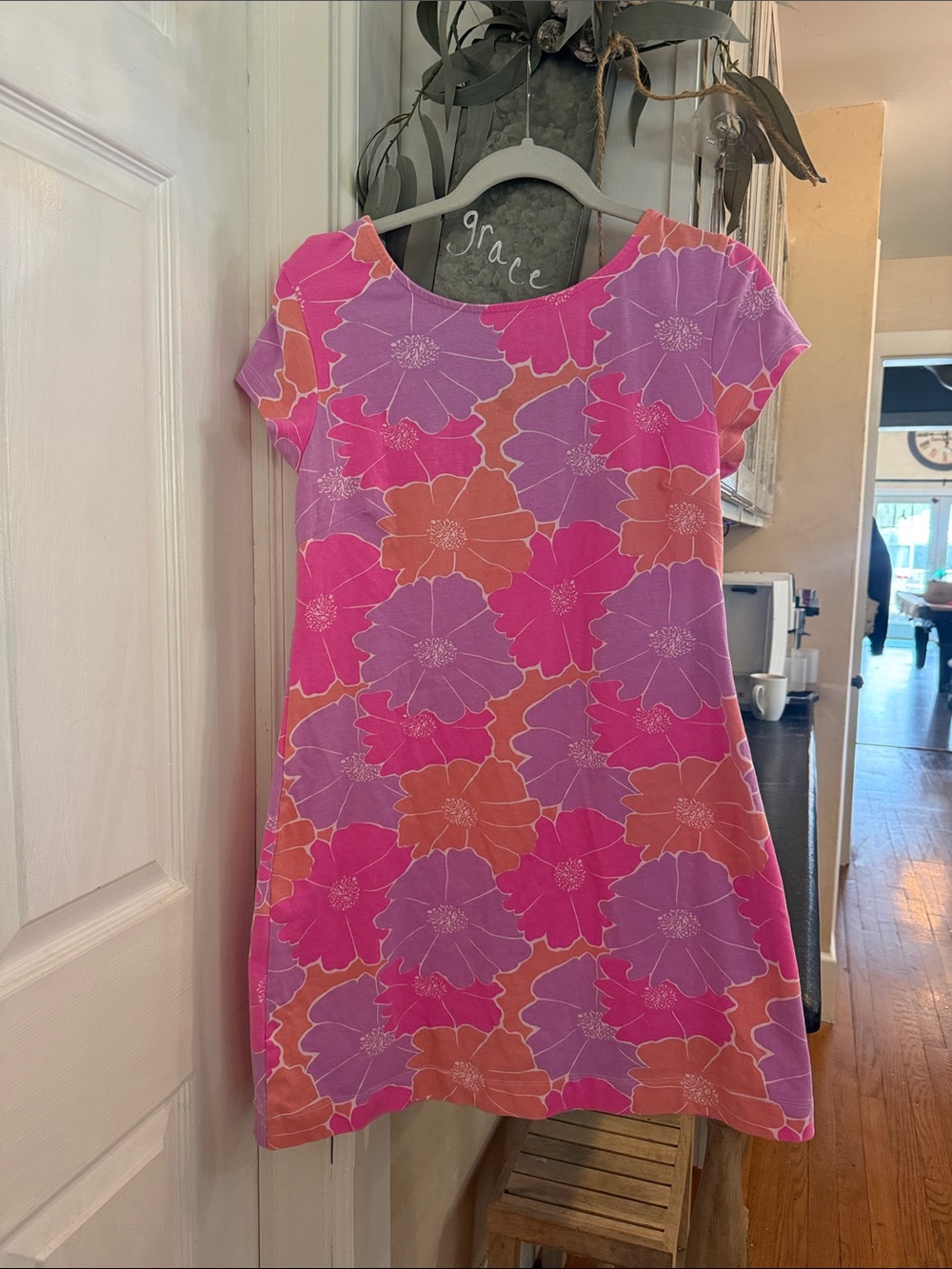 MAHI GOLD Pink, Purple & Orange Floral Mini Dress